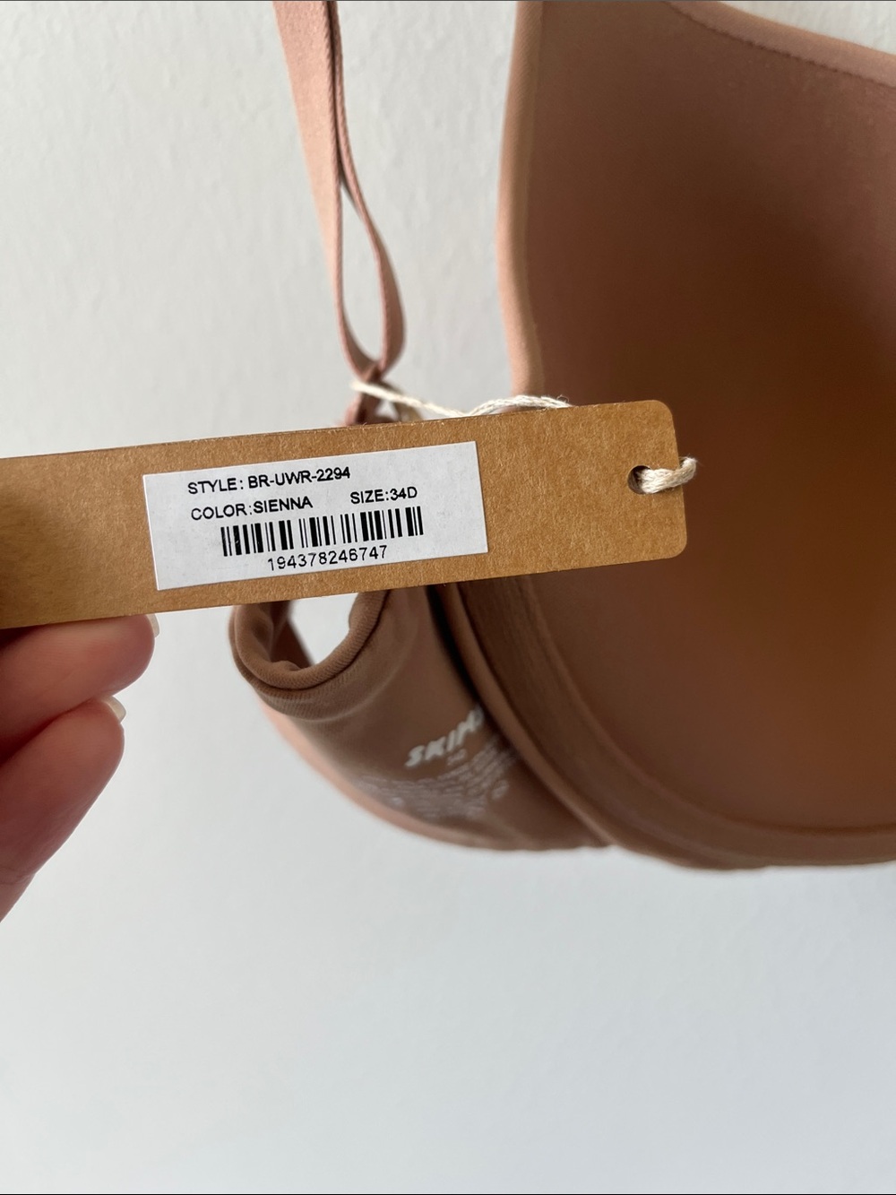 SKIMS Fits Everybody T-Shirt Bra 34D NWT Sienna Color - Picture 7 of 10